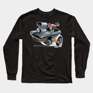 Vince Crain High Octane 1970 Challenger Silver Long Sleeve T-Shirt